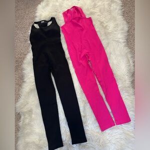 OQQ New without the bags Stylish Black and Pink Jumpsuits